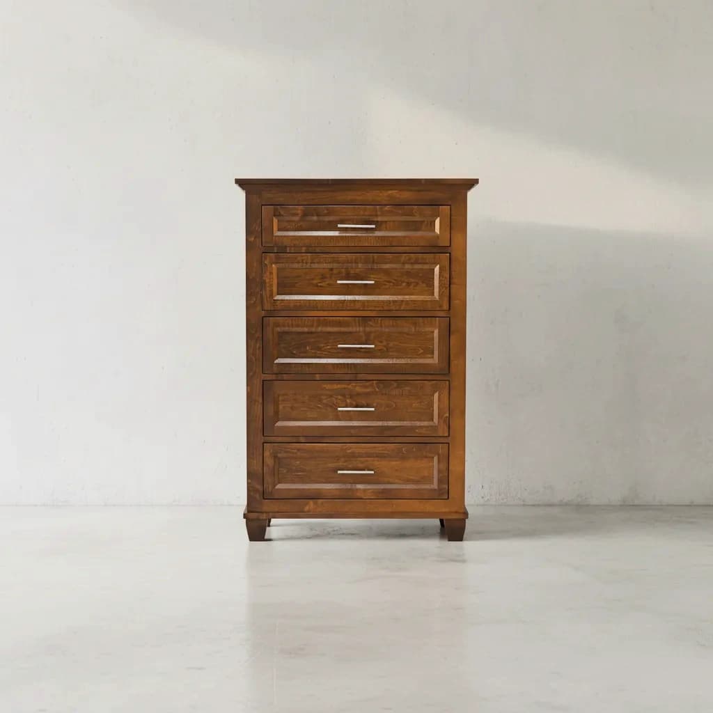 penwood furniture algonquin 5 drawer high boy face on horizontal