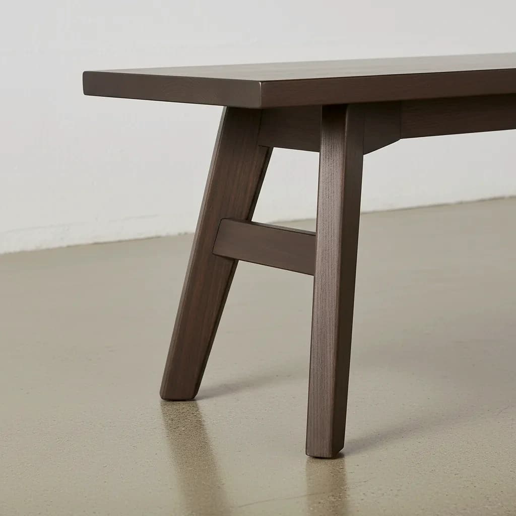 penwood furniture avenue dining bench medium close up
