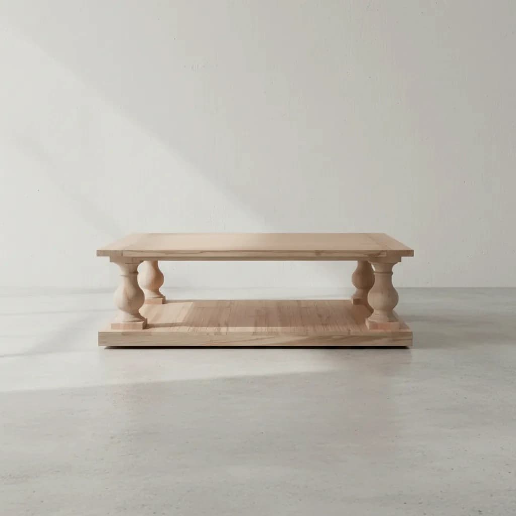 penwood furniture balustrade coffee table face on horizontal