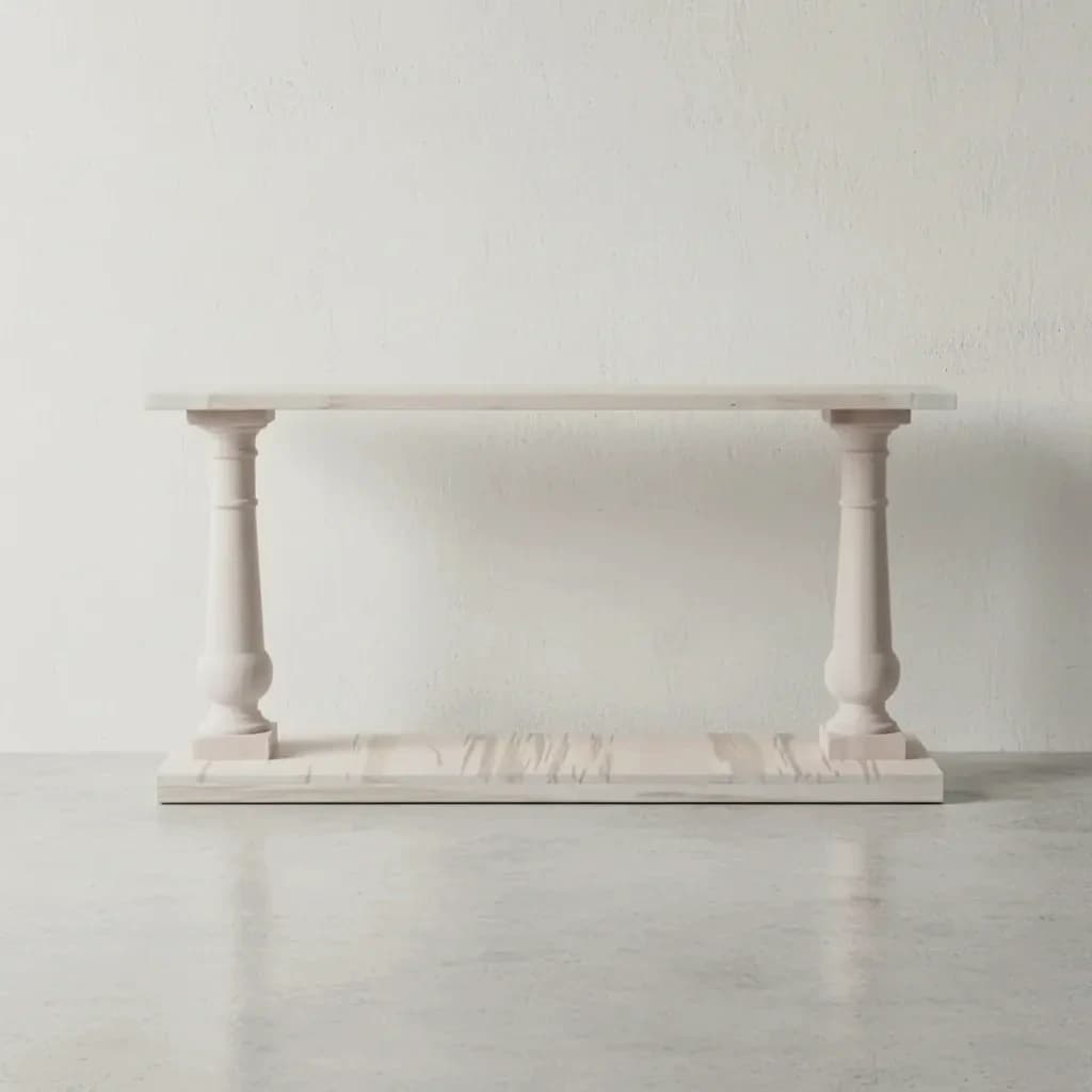 penwood furniture balustrade sofa table face on horizontal