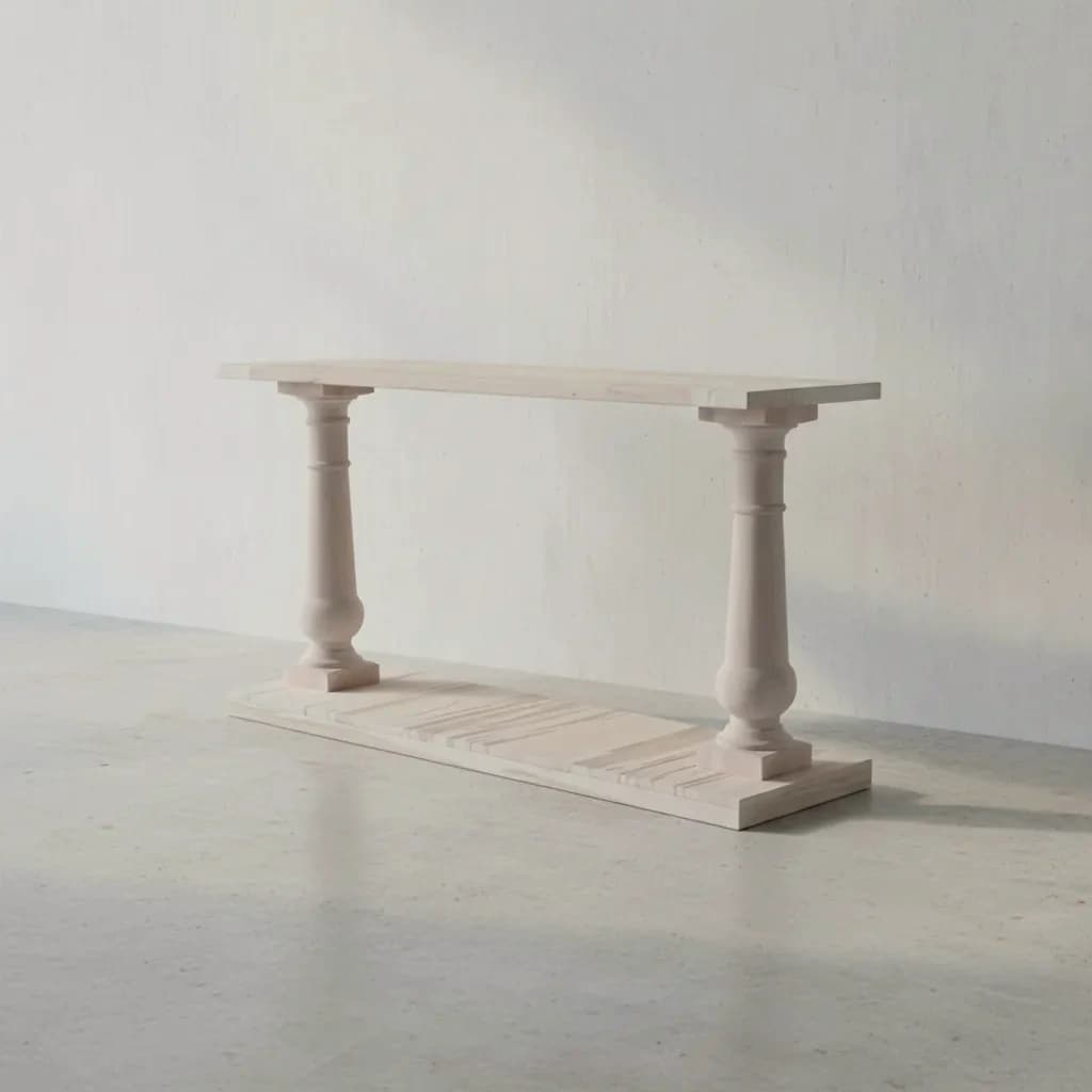 penwood furniture balustrade sofa table 45 degree angle