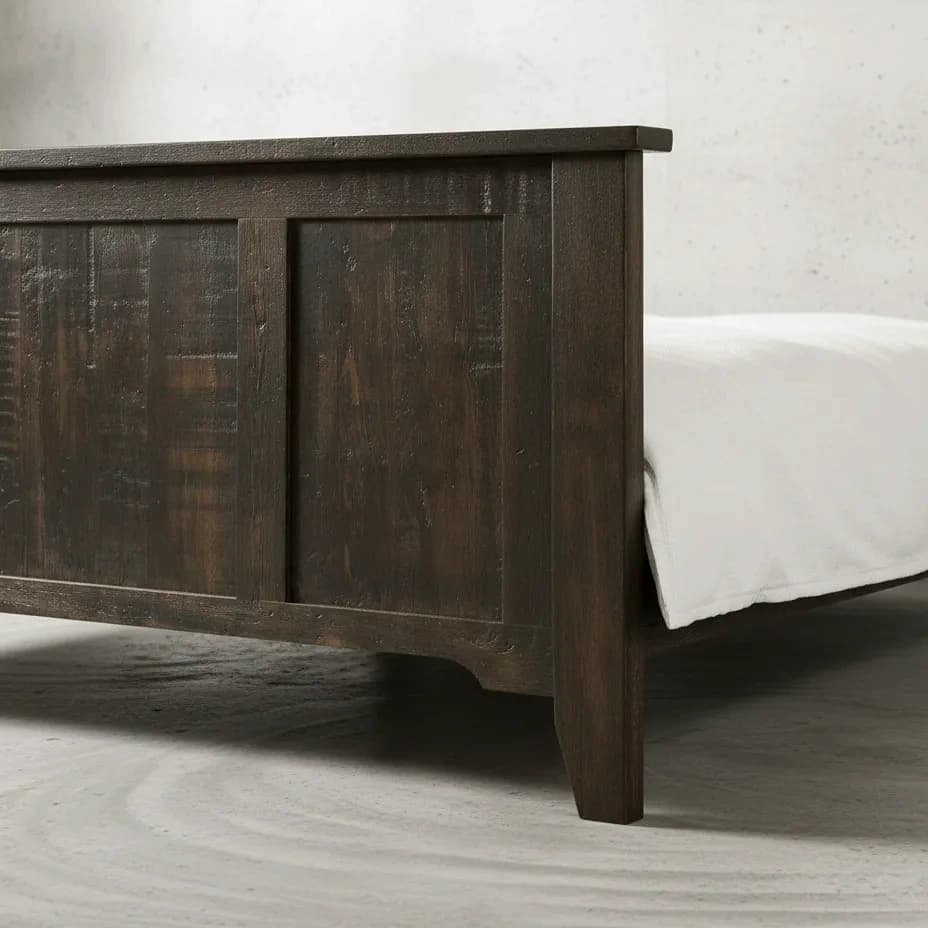 penwood furniture bancroft bed high footboard medium close up