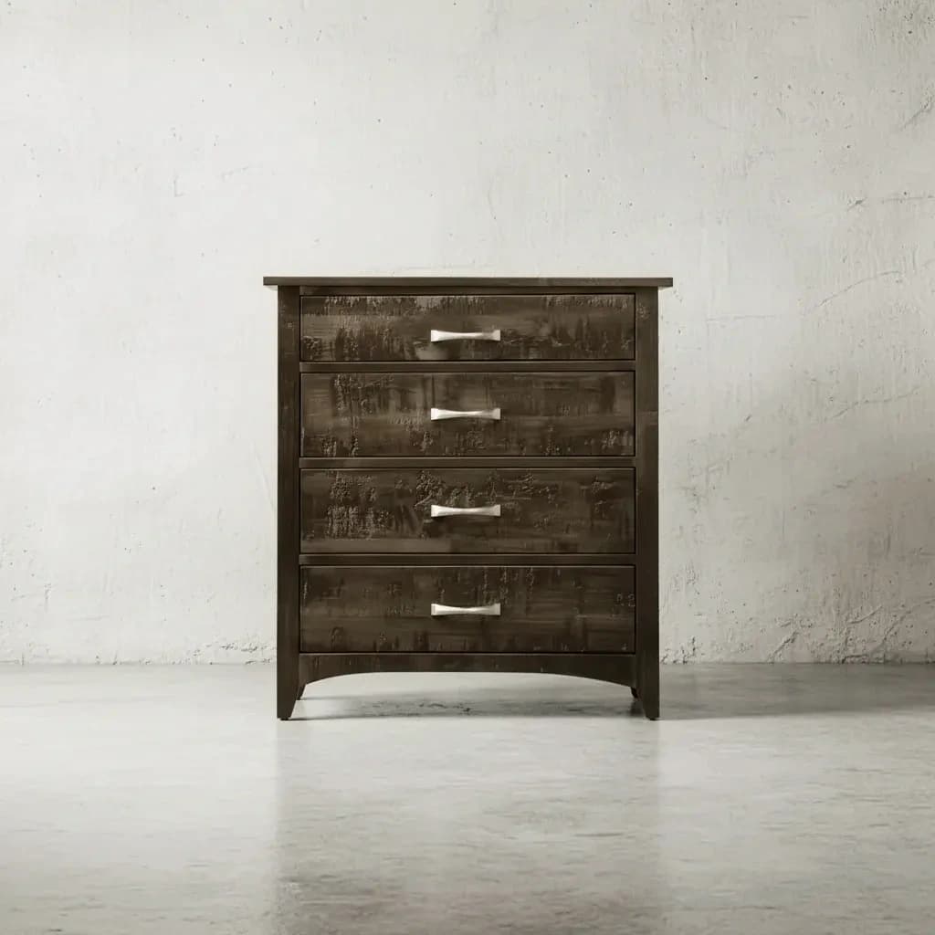 penwood furniture bancroft highboy 4 drawers face on horizontal