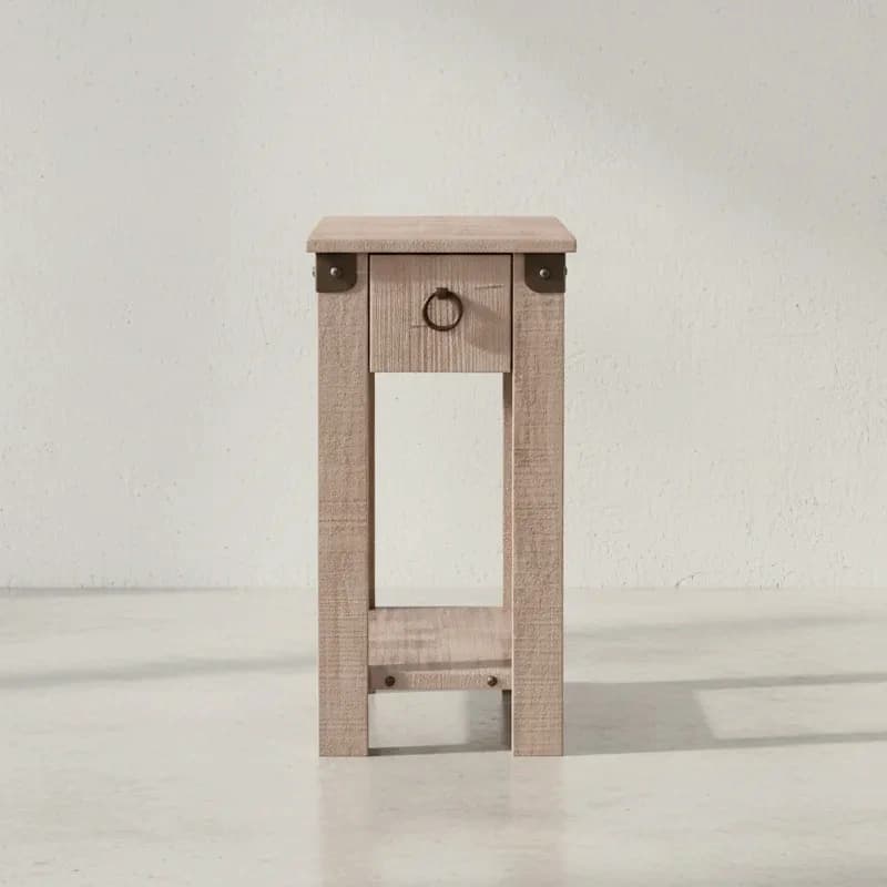 penwood furniture barrelworks chairside table face on horizontal