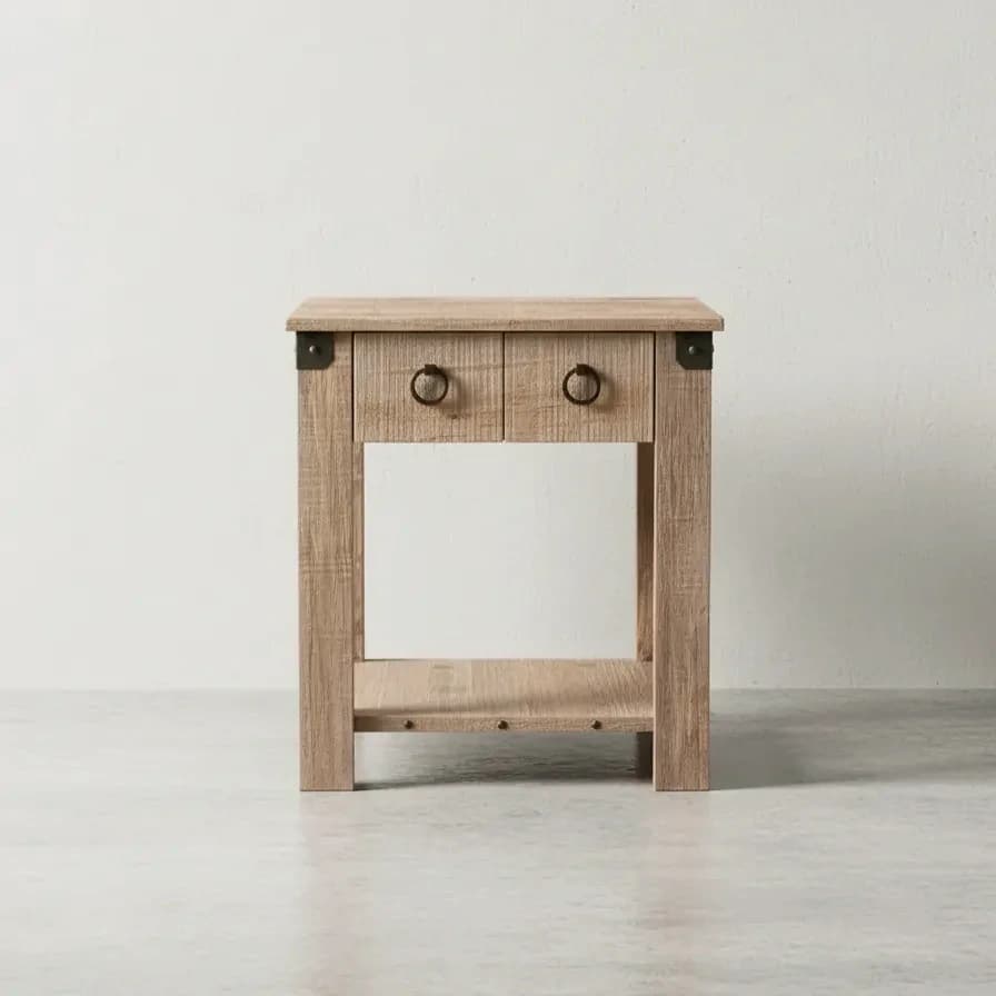 penwood furniture barrelworks end table face on horizontal