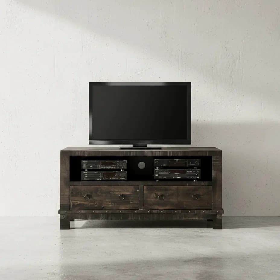 penwood furniture barrelworks tv stand 48 face on horizontal