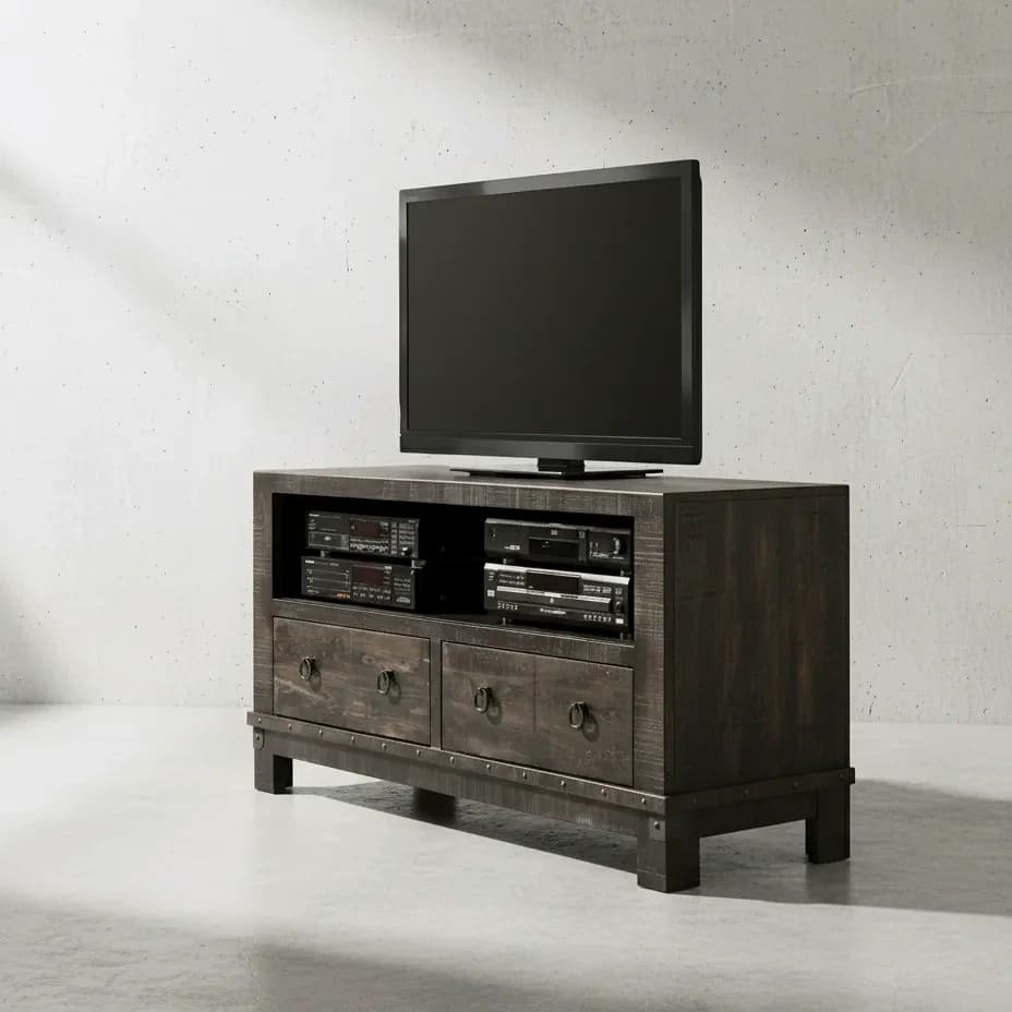 penwood furniture barrelworks tv stand 60 45 degree angle