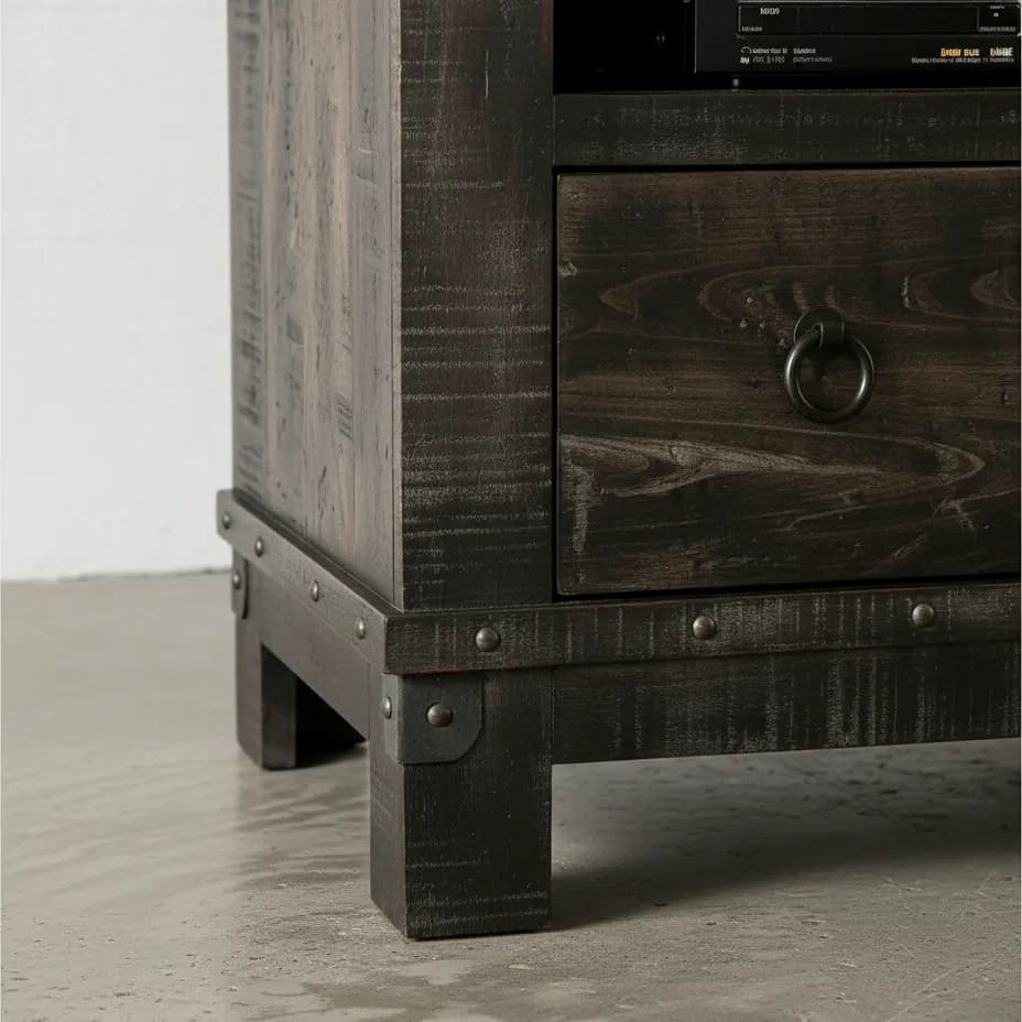 penwood furniture barrelworks tv stand 60 medium close up