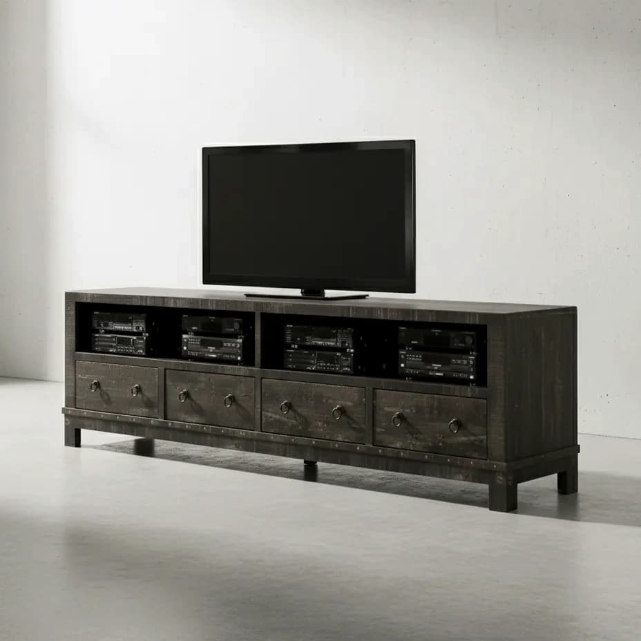 penwood furniture barrelworks tv stand 84 45 degree angle