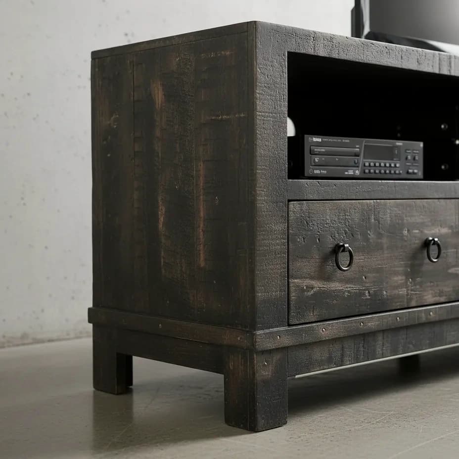 penwood furniture barrelworks tv stand 84 medium close up