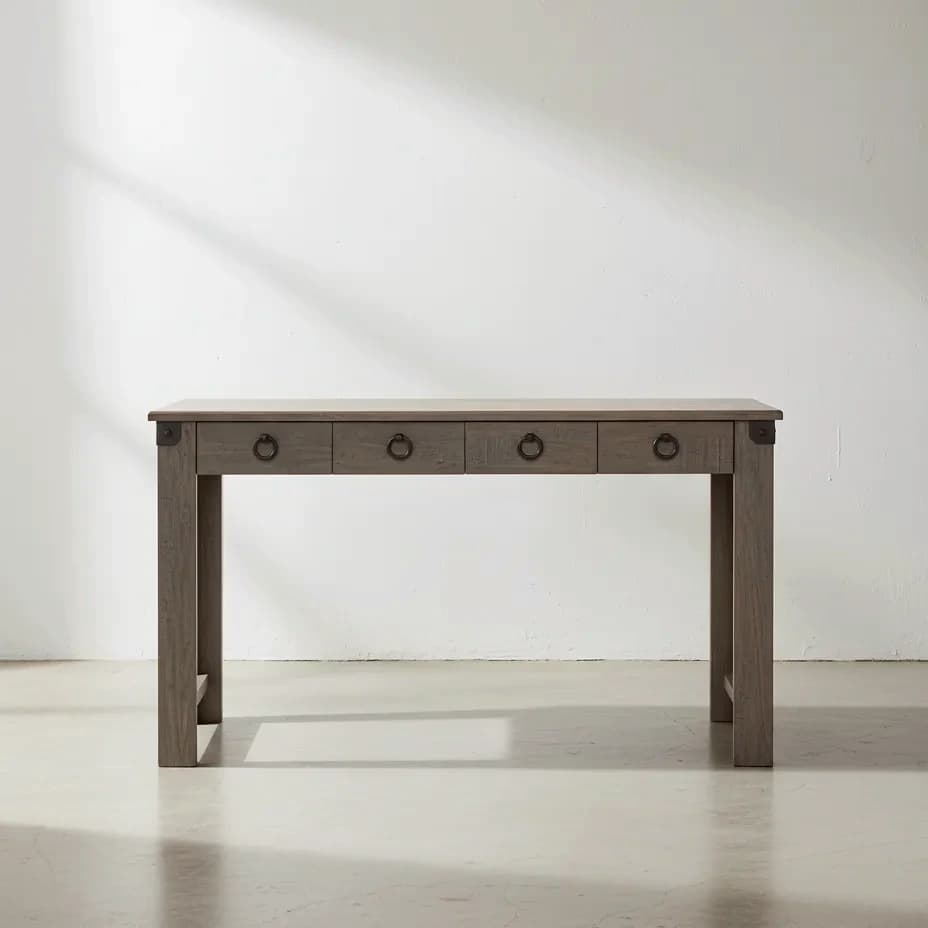 penwood furniture barrelworks writing desk face on horizontal