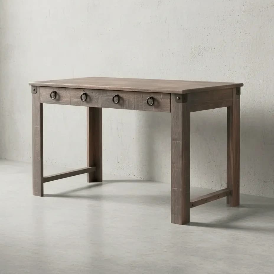 penwood furniture barrelworks writing desk 45 degree angle