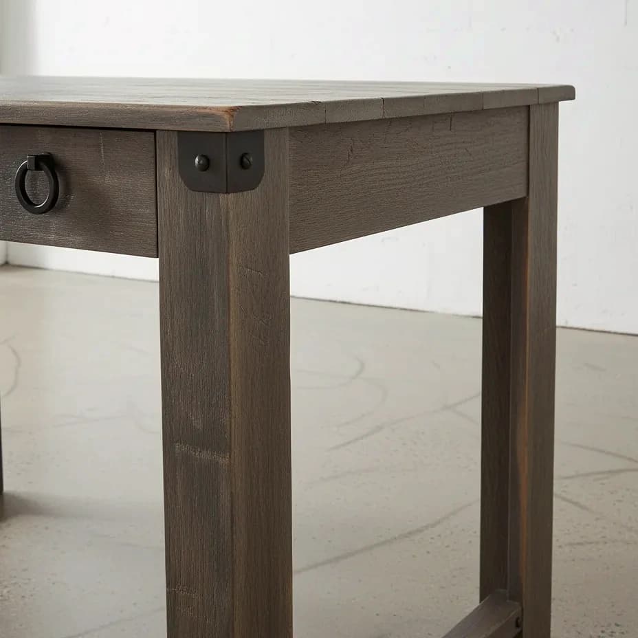 penwood furniture barrelworks writing desk medium close up