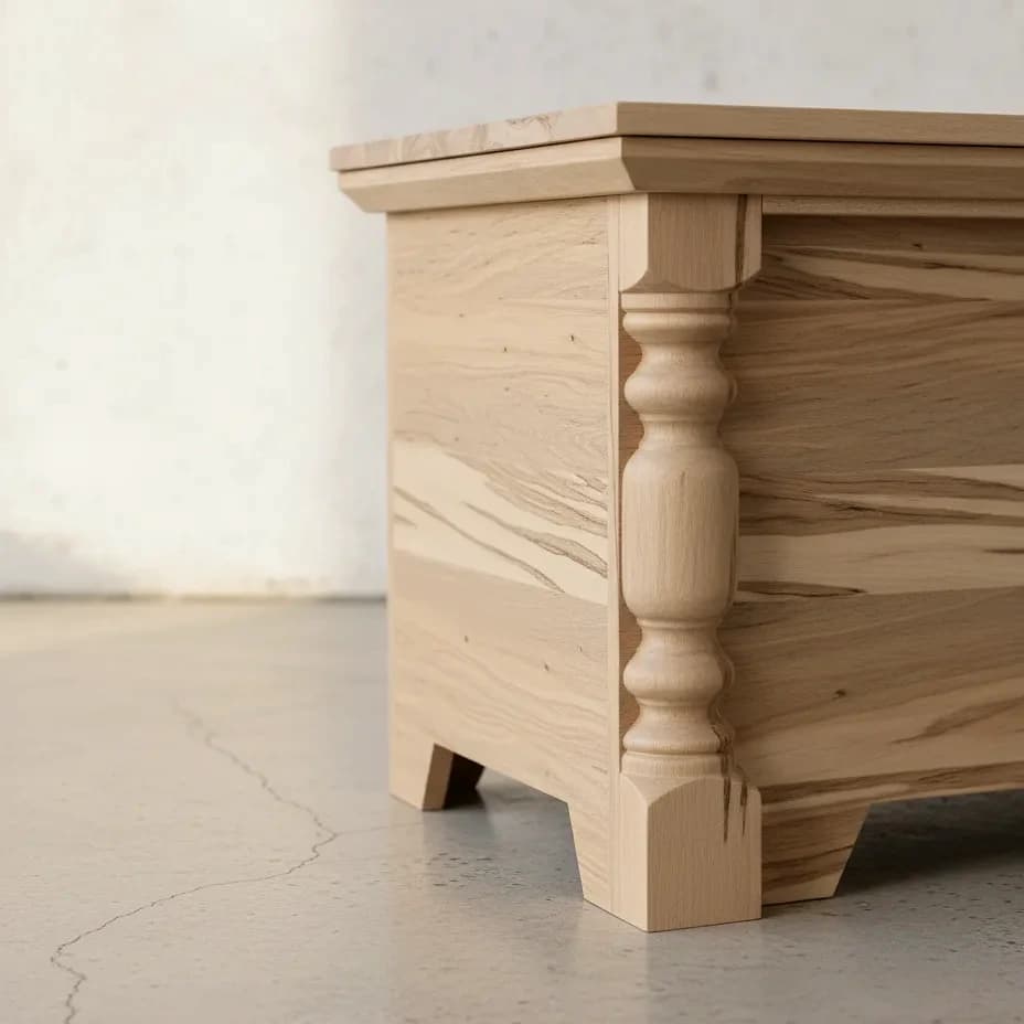 penwood furniture rustic blanket box medium close up
