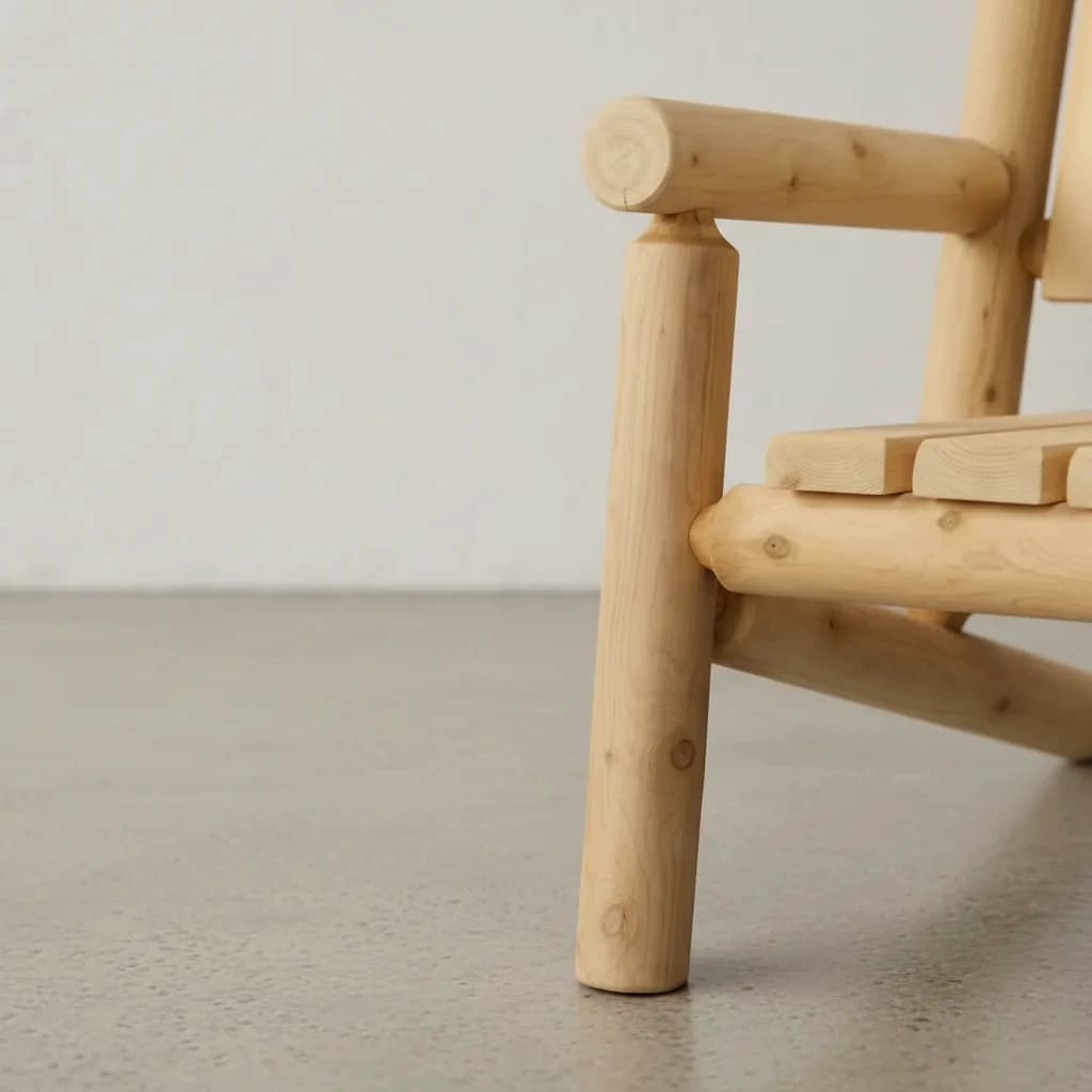 penwood furniture cedar branded back chair medium close up