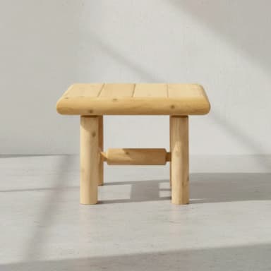 Cedar Log Coffee Table