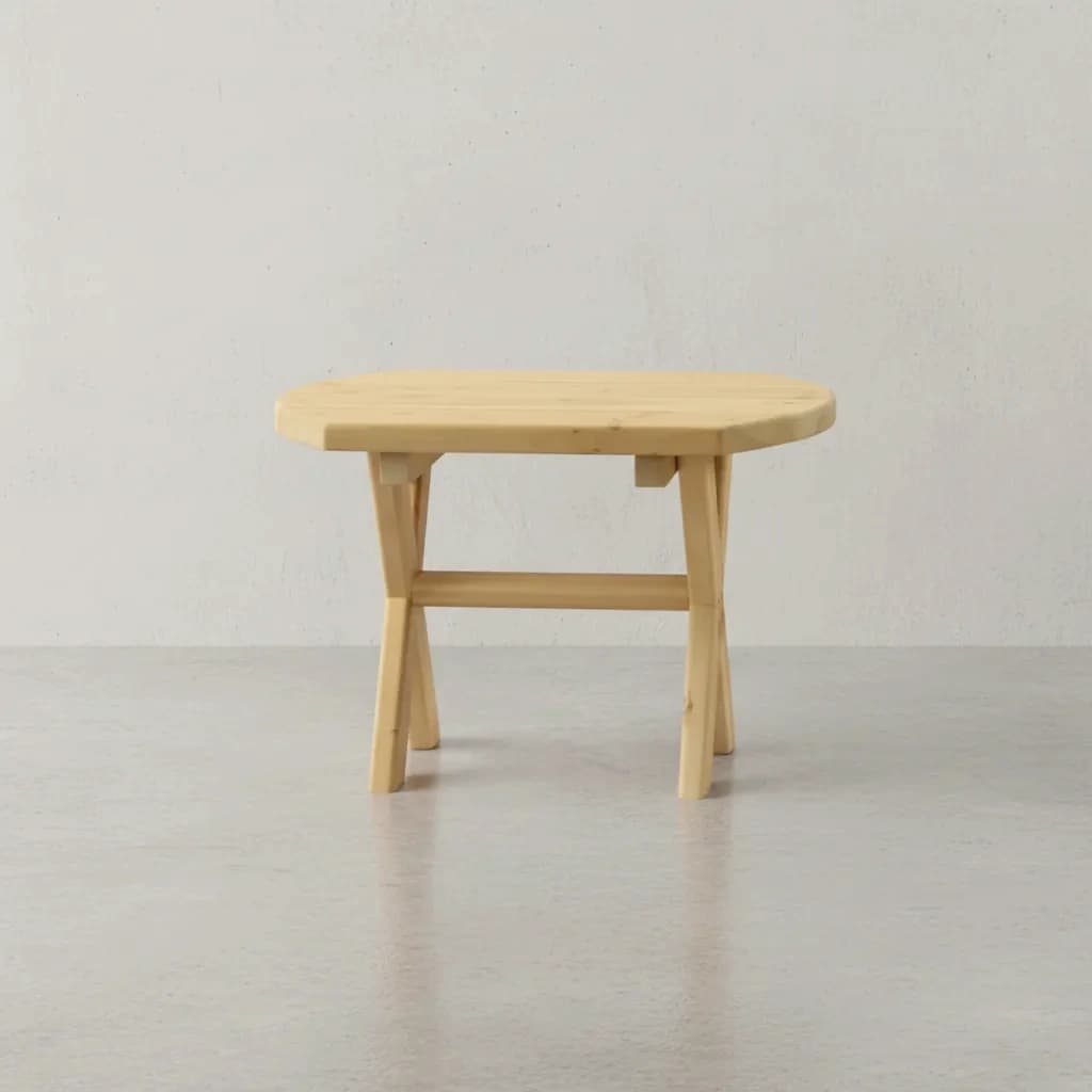 penwood furniture cedar muskoka coffee table face on horizontal