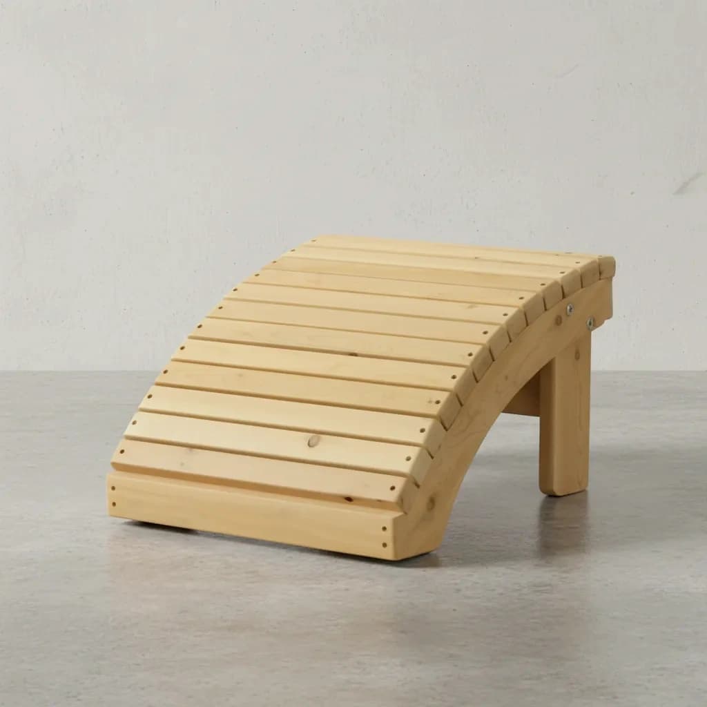 penwood furniture cedar muskoka ottoman 45 degree angle