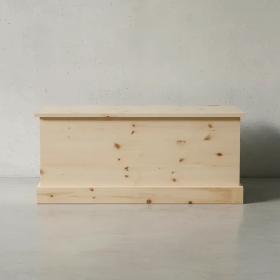 penwood furniture cottage blanket box ct40 face on horizontal