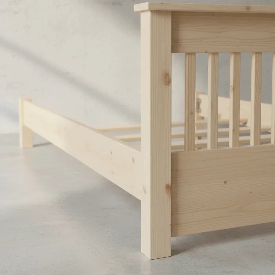 penwood furniture cottage queen bed 60sl medium close up