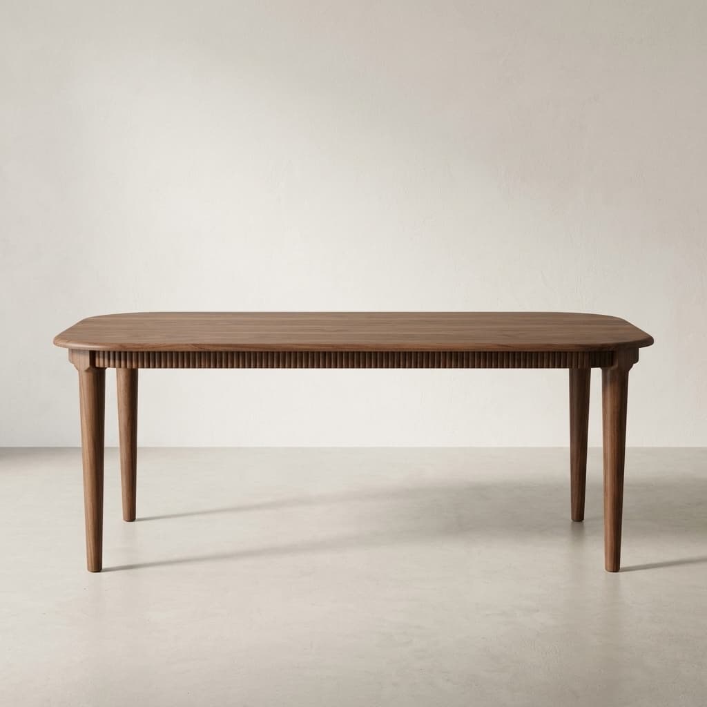 Crest table, front view