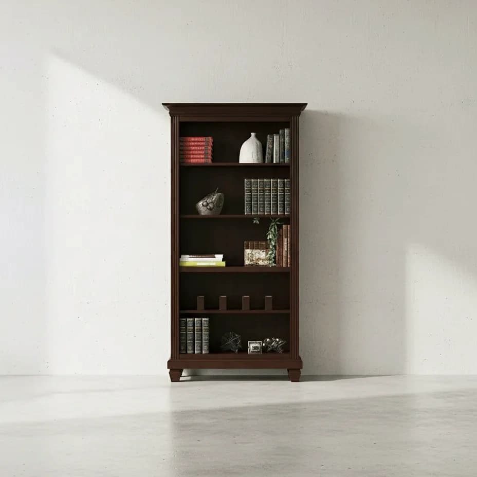 penwood furniture florentino bookcase f80 face on horizontal