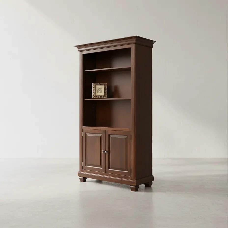 penwood furniture florentino bookcase f80d 45 degree angle