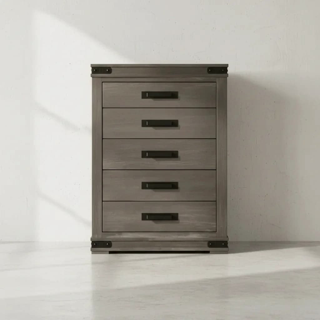 penwood furniture gastown highboy 5 drawers face on horizontal