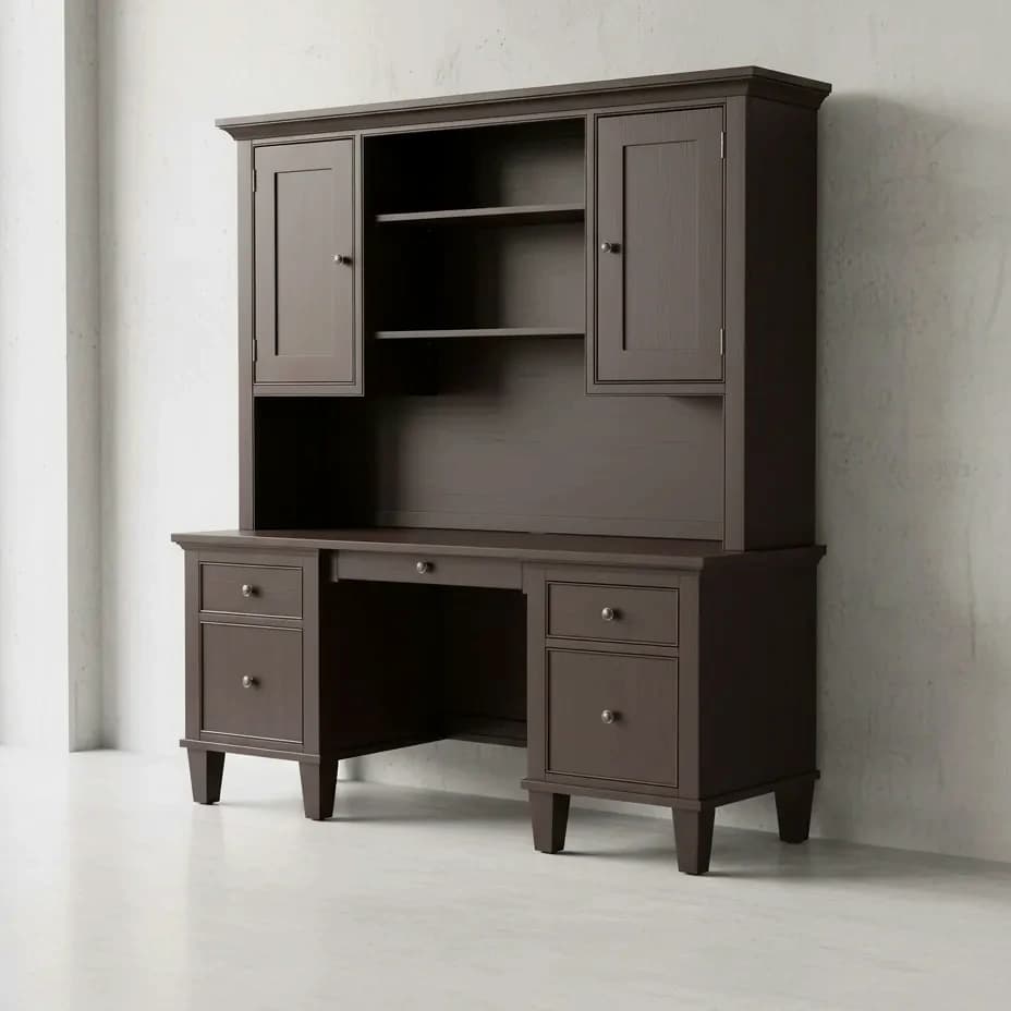 penwood furniture georgetown computer station 45 degree angle