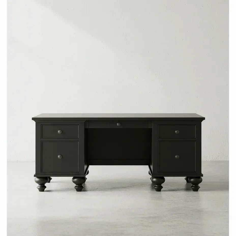 penwood furniture georgetown executive desk face on horizontal