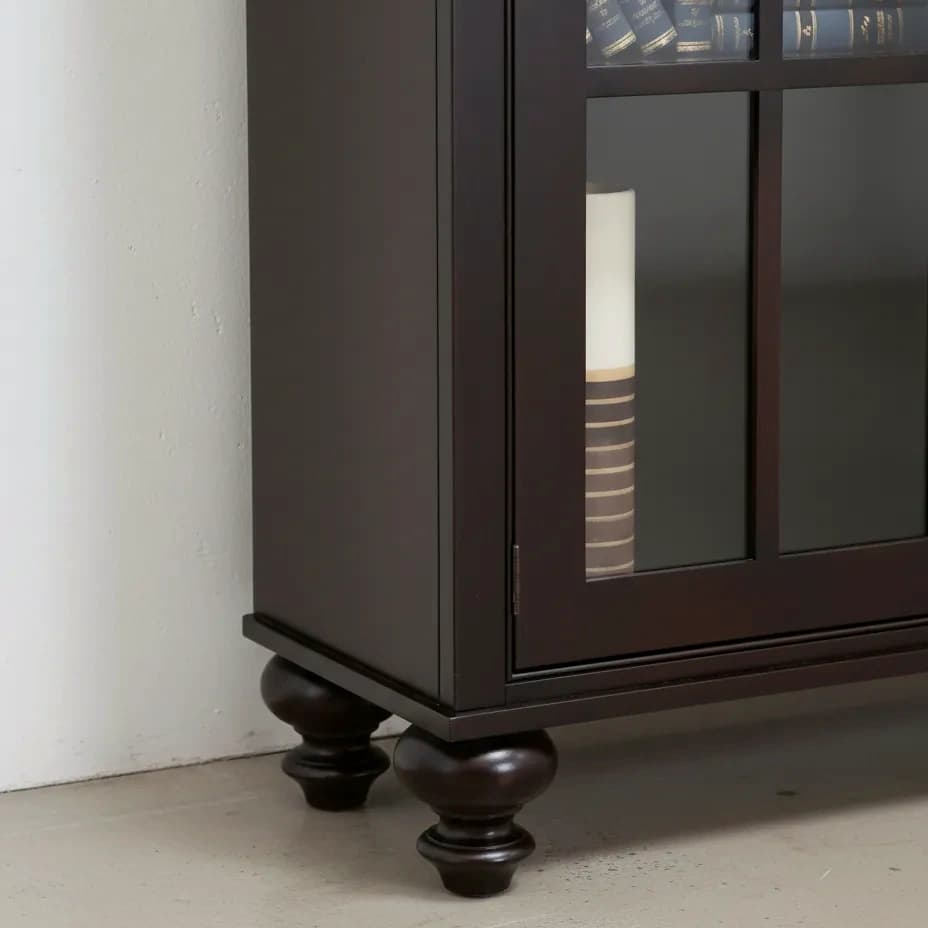 penwood furniture georgetown library cabinet medium close up