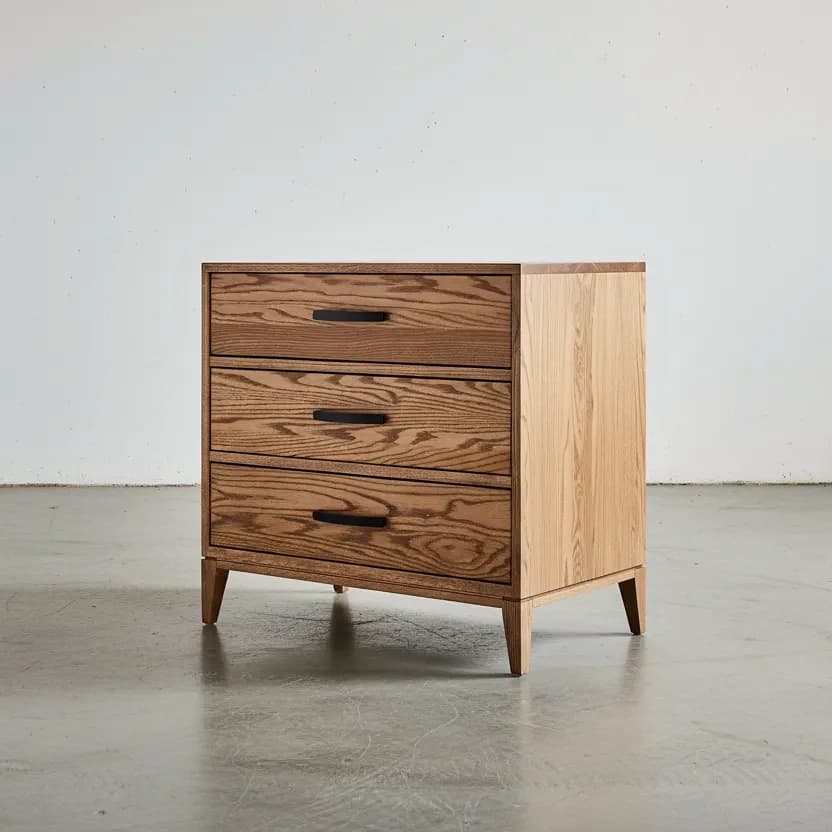 penwood furniture haven 3 drawer night stand 45 degree angle