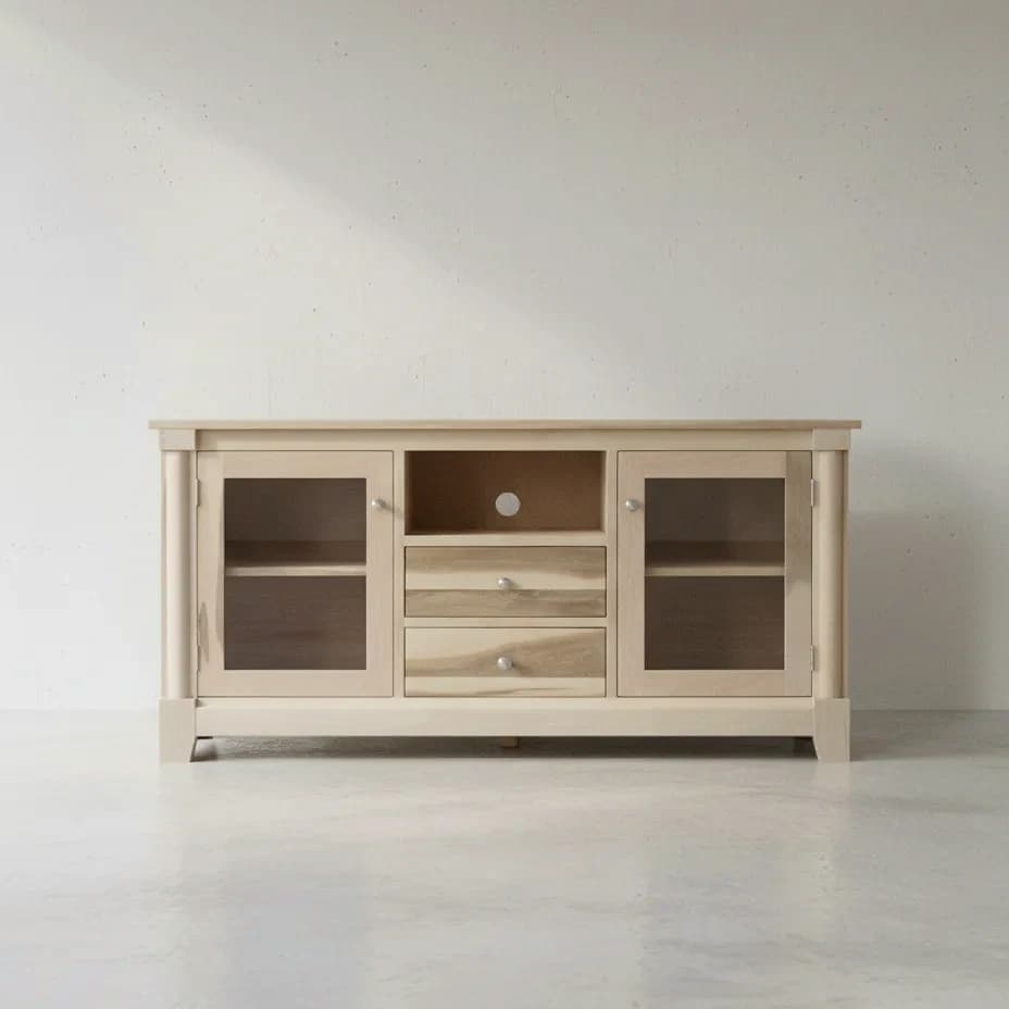 penwood furniture hudson media stand x65 face on horizontal