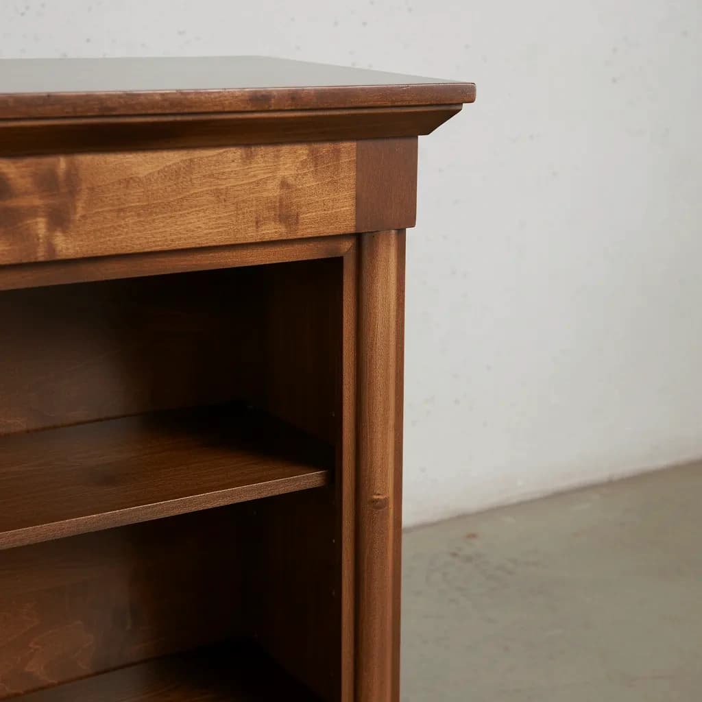 penwood furniture hudson valley bookcase medium close up
