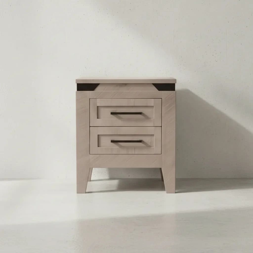 penwood furniture kenora 2 drawer night stand face on horizontal