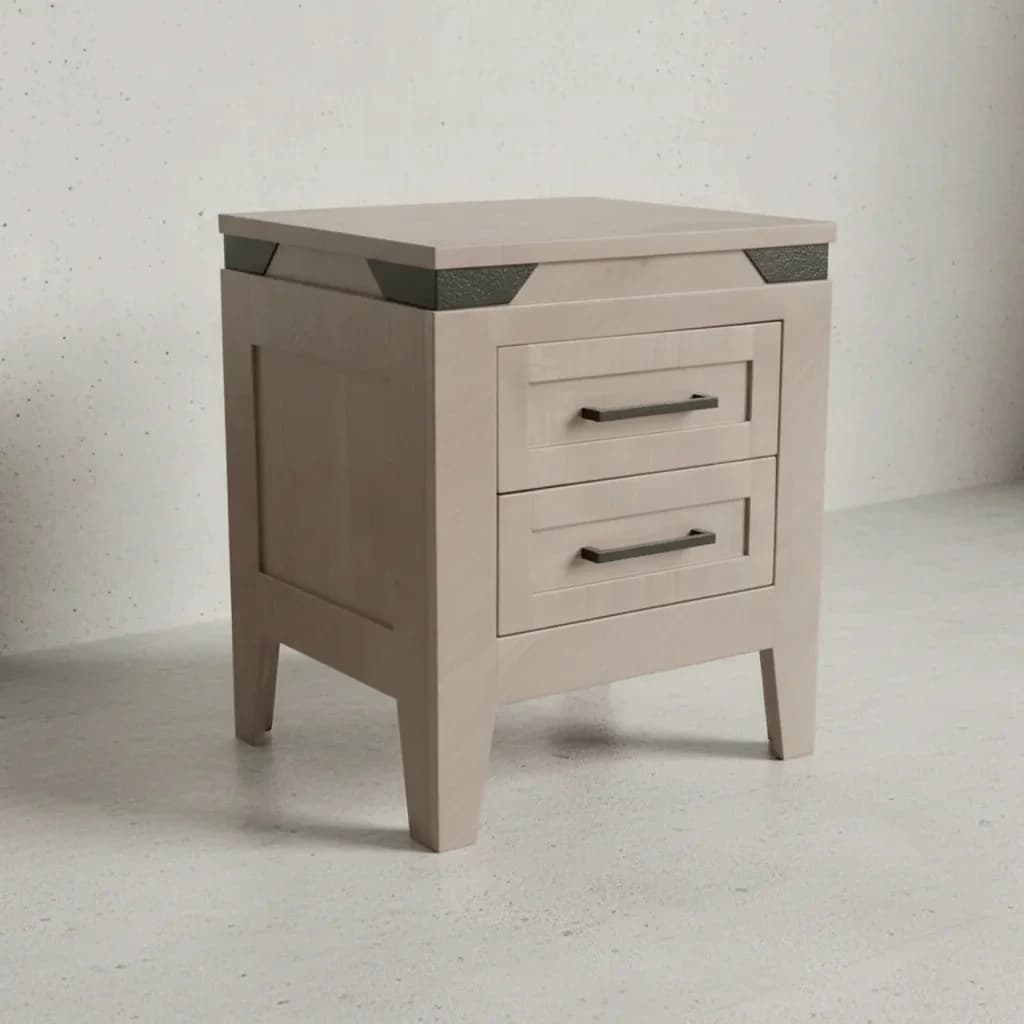penwood furniture kenora 2 drawer night stand 45 degree angle