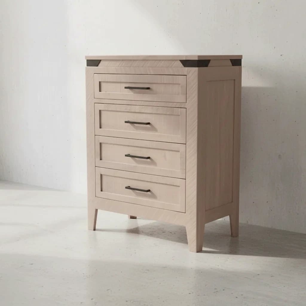 penwood furniture kenora 4 drawer high boy 45 degree angle