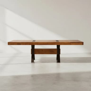 Millwright Double Pedestal Table