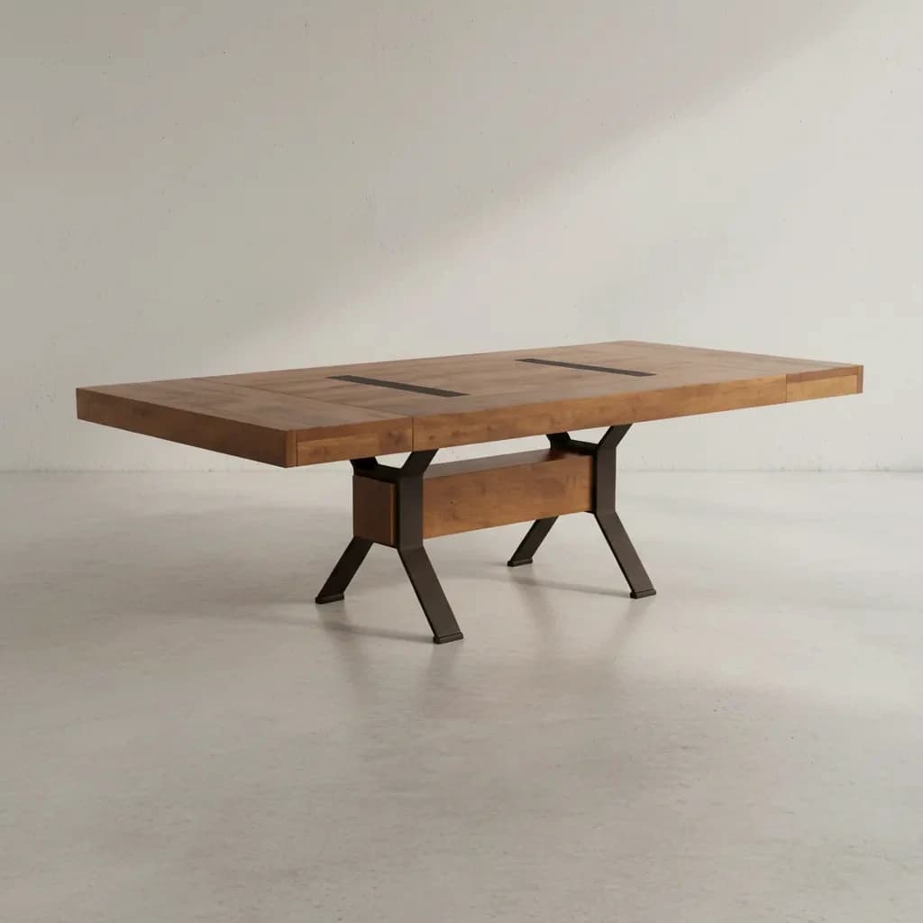 penwood furniture millwright dining table 45 degree angle