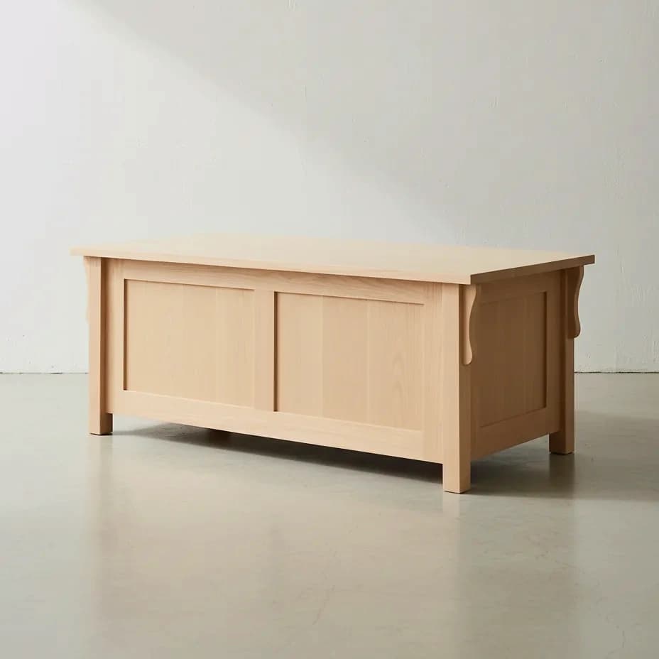 penwood furniture mission blanket box m2448b 45 degree angle