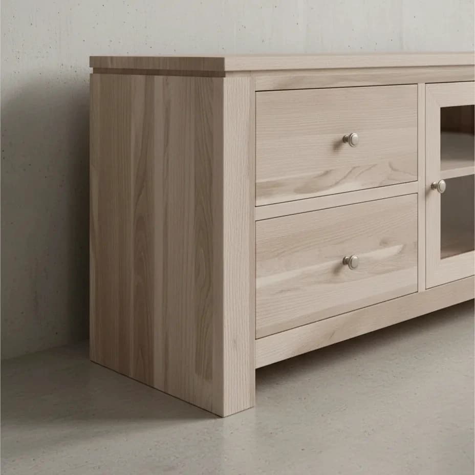 penwood furniture newport tv unit np1865 medium close up