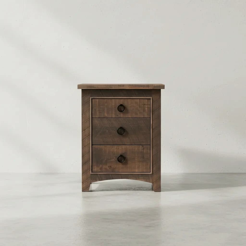penwood furniture renoa 3 drawer night stand face on horizontal