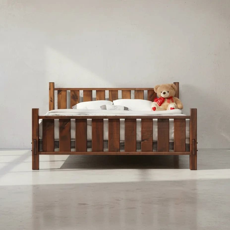 penwood furniture rustic bed rqb6688 face on horizontal