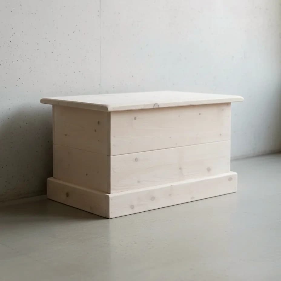 penwood furniture rustic blanket box sc2435 45 degree angle