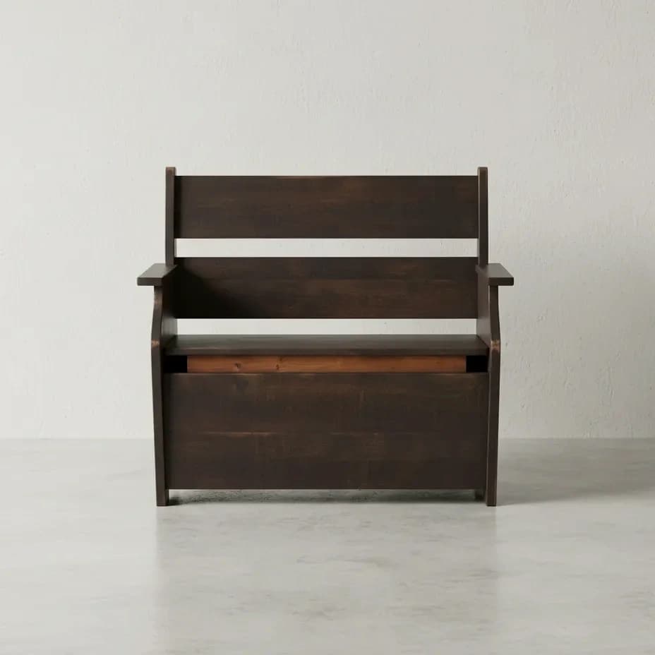 penwood furniture rustic deacons bench db4340 face on horizontal