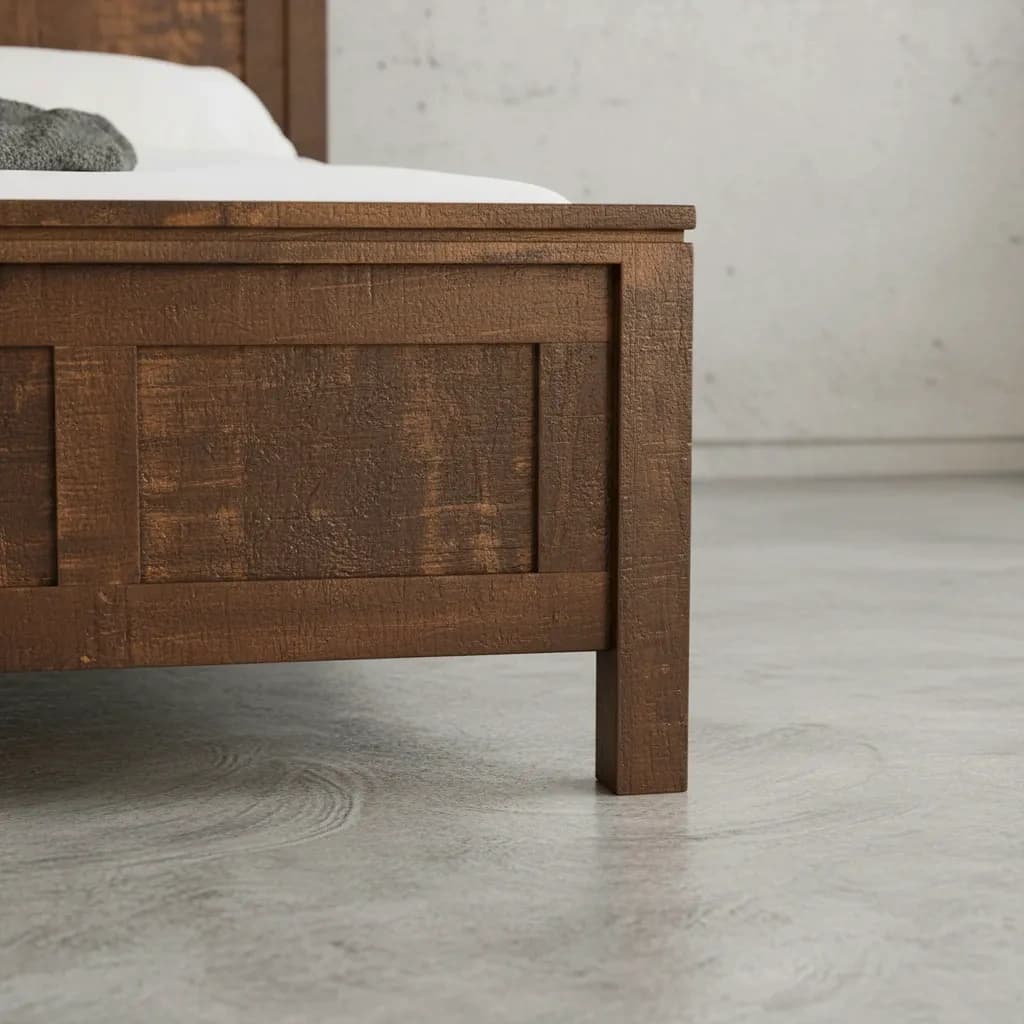 penwood furniture rustic metro bed medium close up