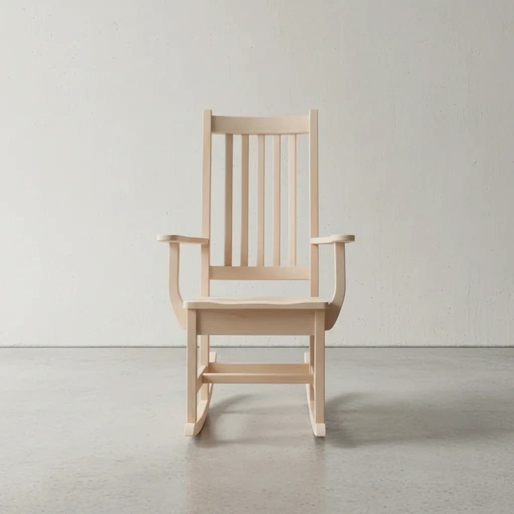 penwood furniture shaker rocking chair face on horizontal