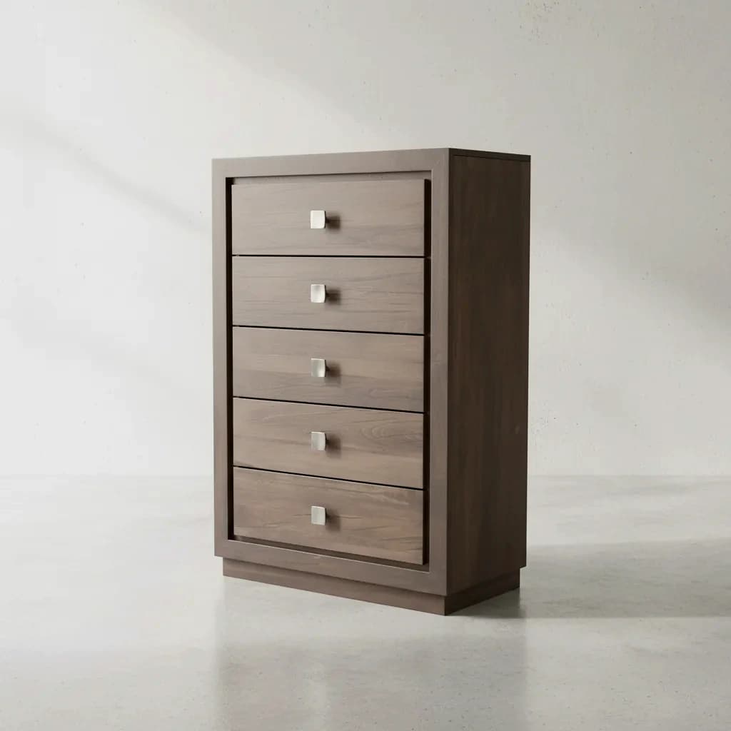penwood furniture thornloe 5 drawer highboy 45 degree angle