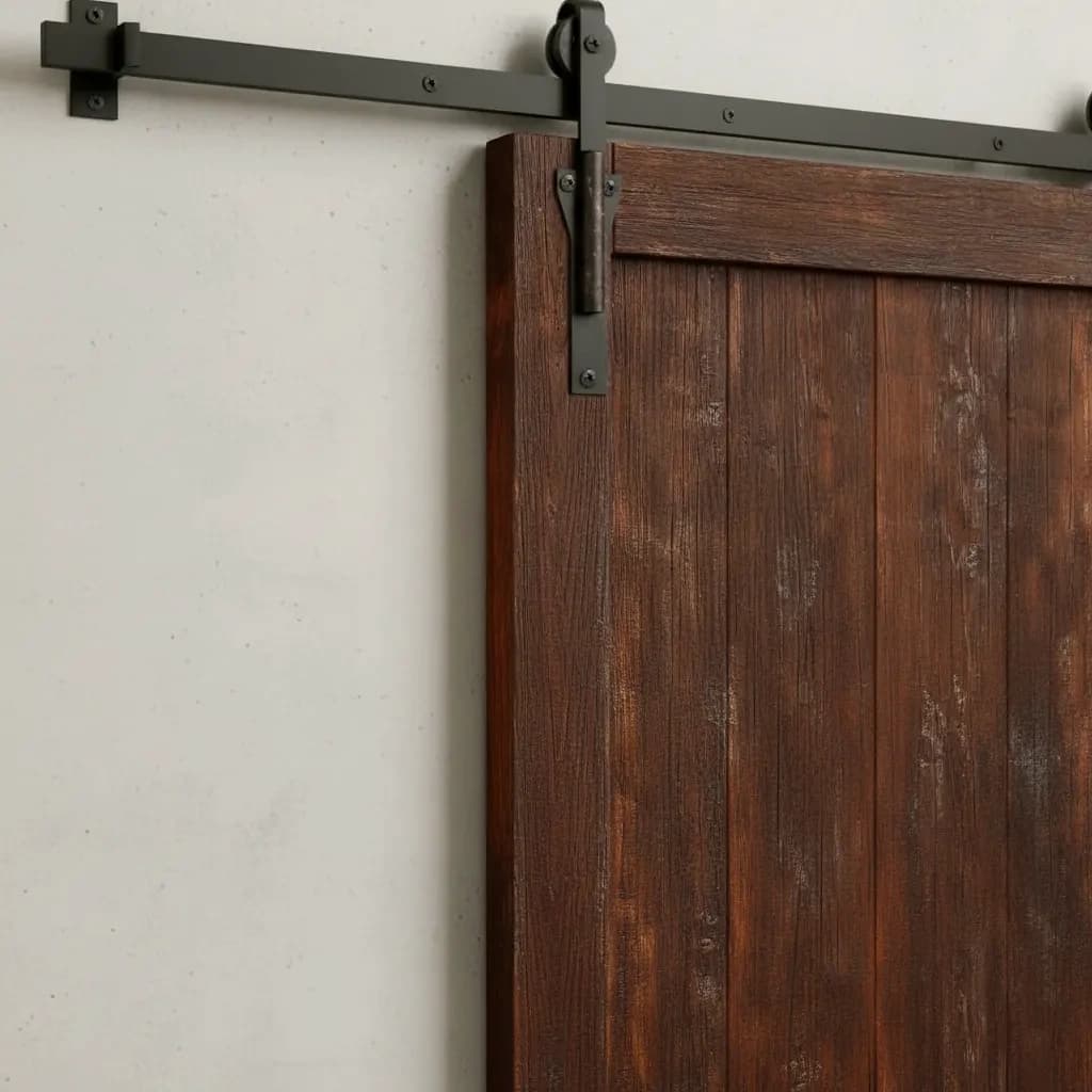 penwood furniture timber barn door medium close up