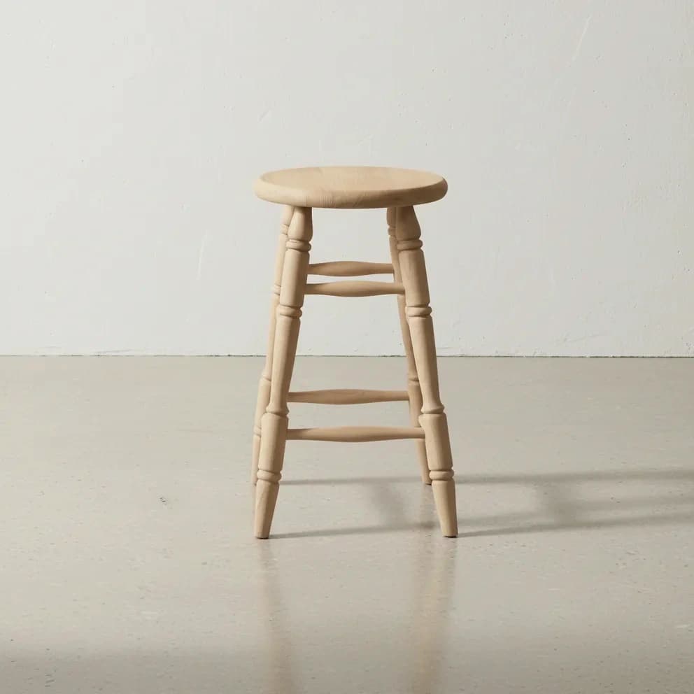 penwood furniture turned leg stool face on horizontal